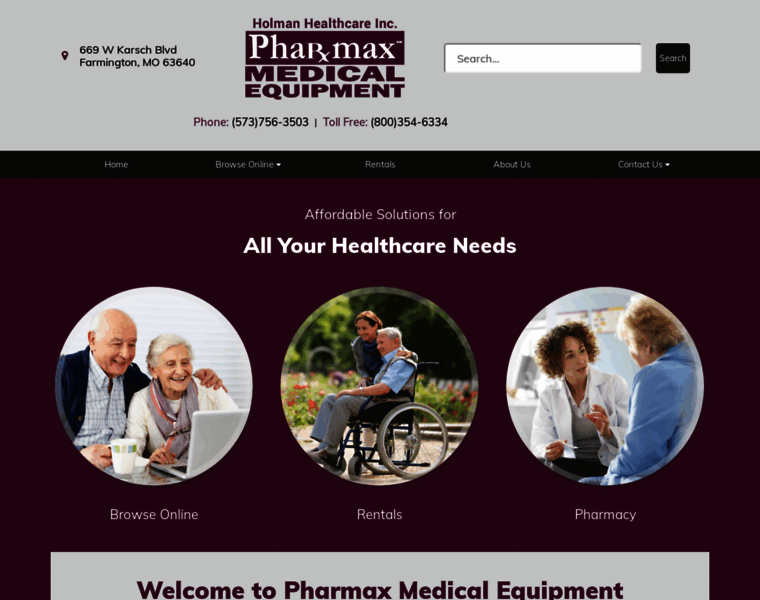 Pharmaxmedicalequip.com thumbnail