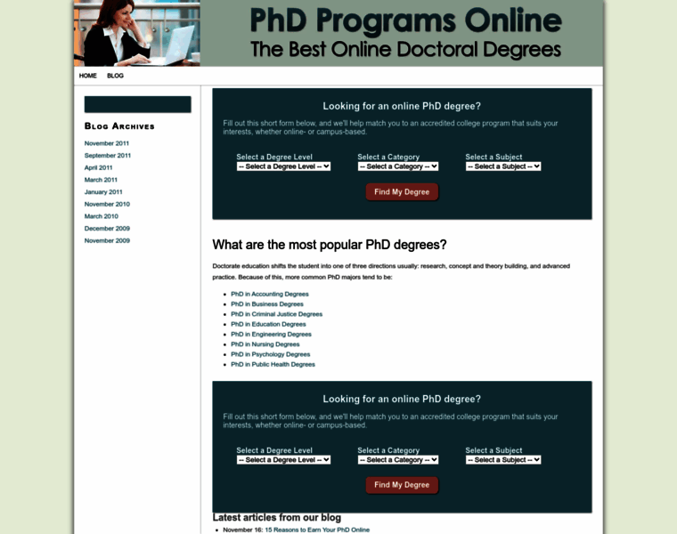 Phdprogramsonline.org thumbnail