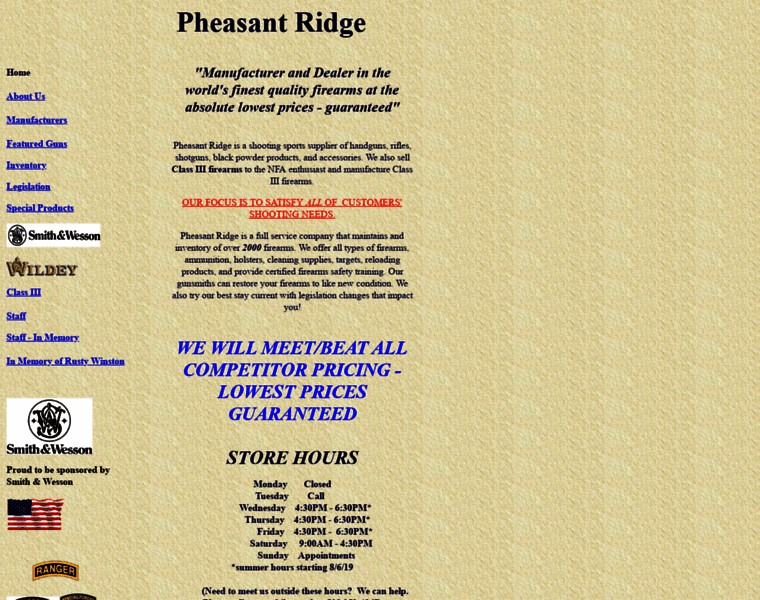 Pheasantridgeguns.com thumbnail