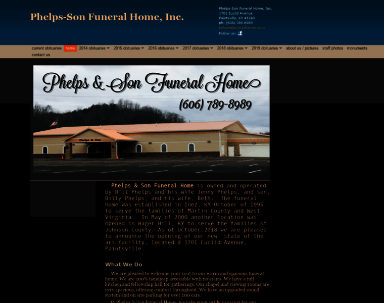 Phelps-sonfuneralhome.com thumbnail