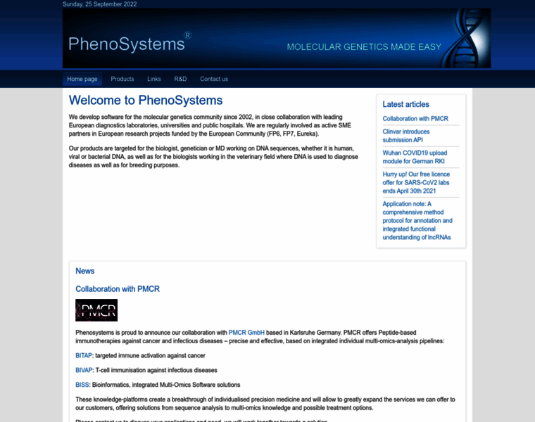 Phenosystems.com thumbnail