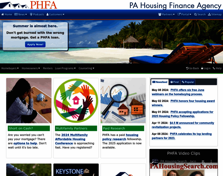 Phfa.org thumbnail