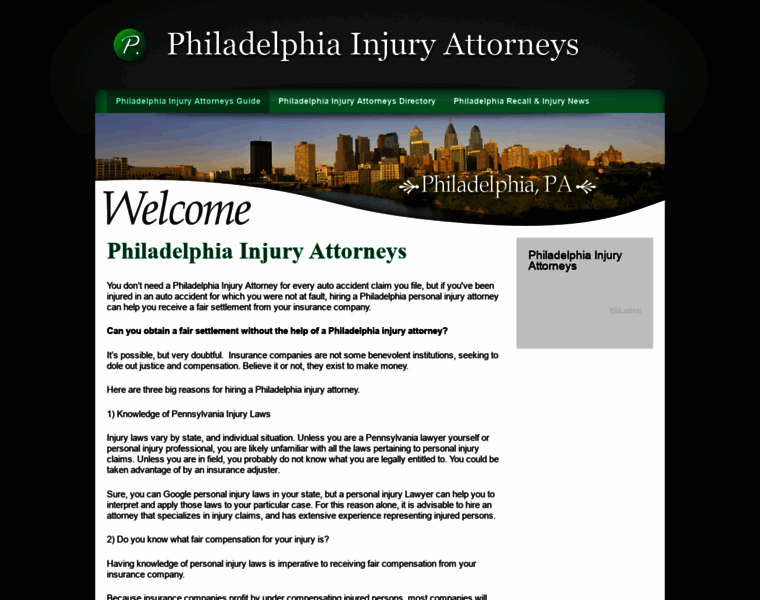 Philadelphiainjuryattorneys.org thumbnail