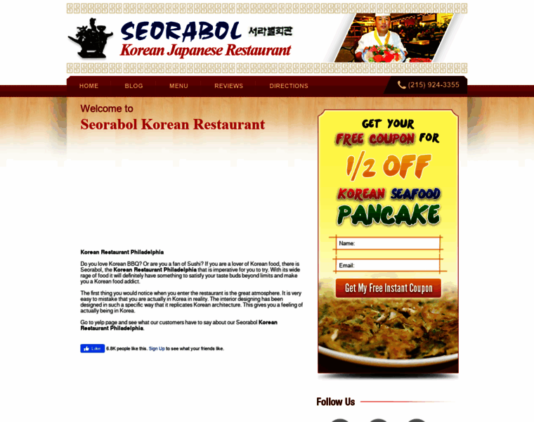 Philadelphiakoreanrestaurant.com thumbnail