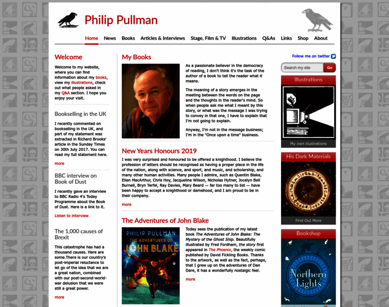 Philip-pullman.com thumbnail