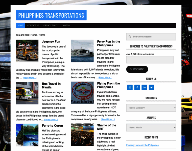 Philippinestransportations.com thumbnail