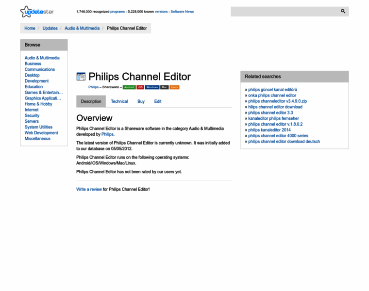 Philips-channel-editor.updatestar.com thumbnail
