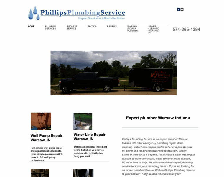 Phillipsplumbingservice.com thumbnail