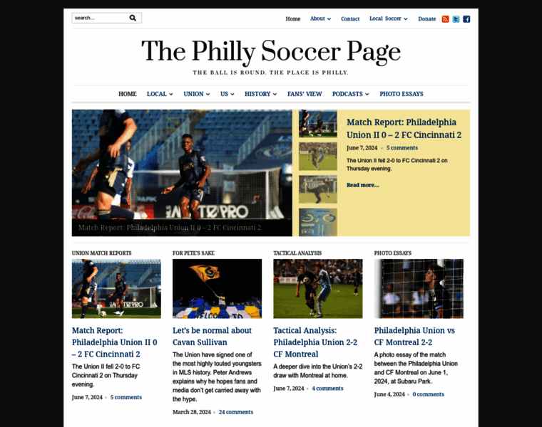 Phillysoccerpage.net thumbnail