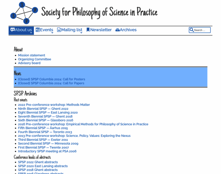 Philosophy-science-practice.org thumbnail