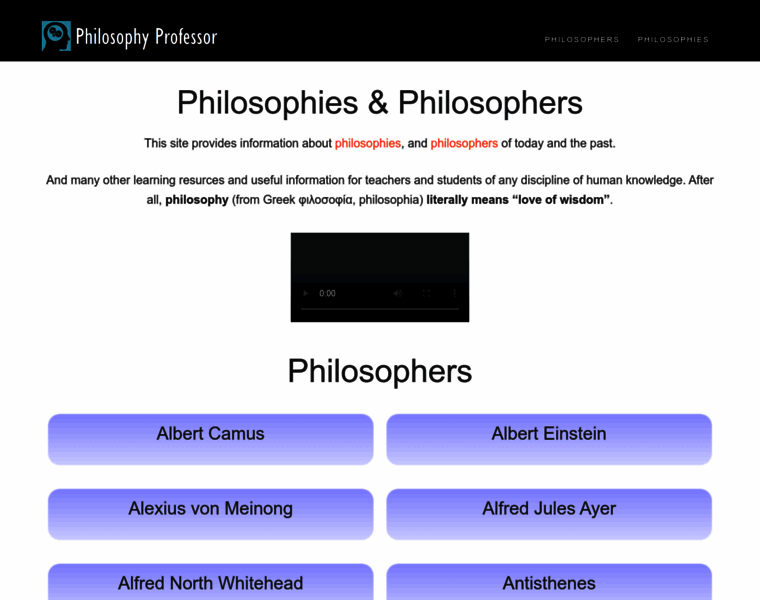 Philosophyprofessor.com thumbnail