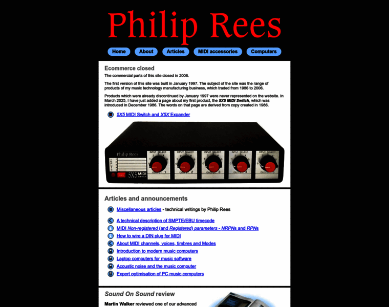 Philrees.co.uk thumbnail