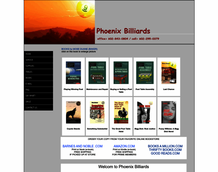 Phoenixbilliards.com thumbnail