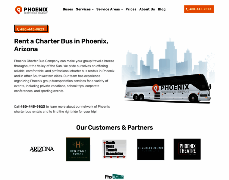 Phoenixcharterbuscompany.com thumbnail