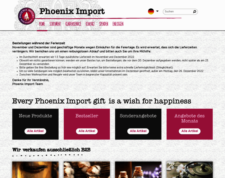Phoeniximport.de thumbnail