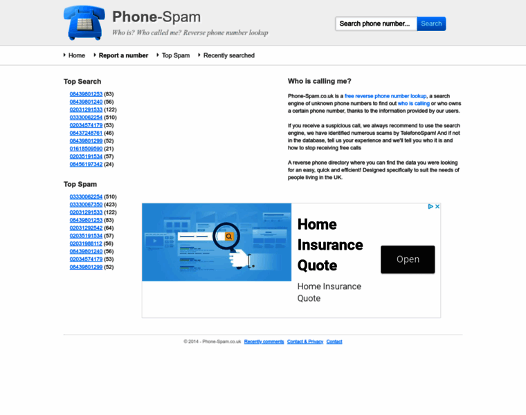 Phone-spam.co.uk thumbnail