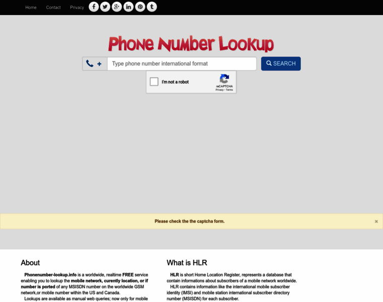Phonenumber-lookup.info thumbnail