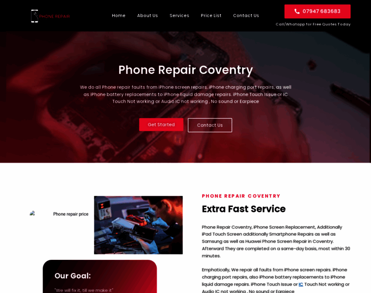Phonesrepairs.co.uk thumbnail