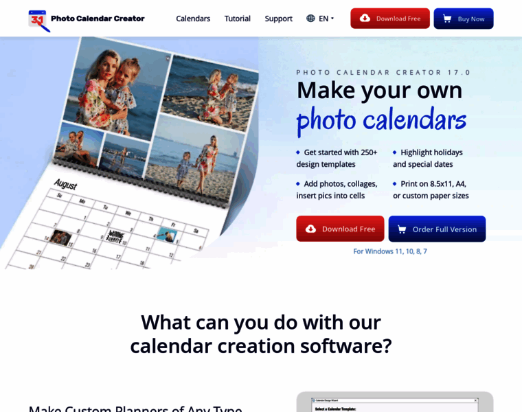 Photo-calendar-software.com thumbnail