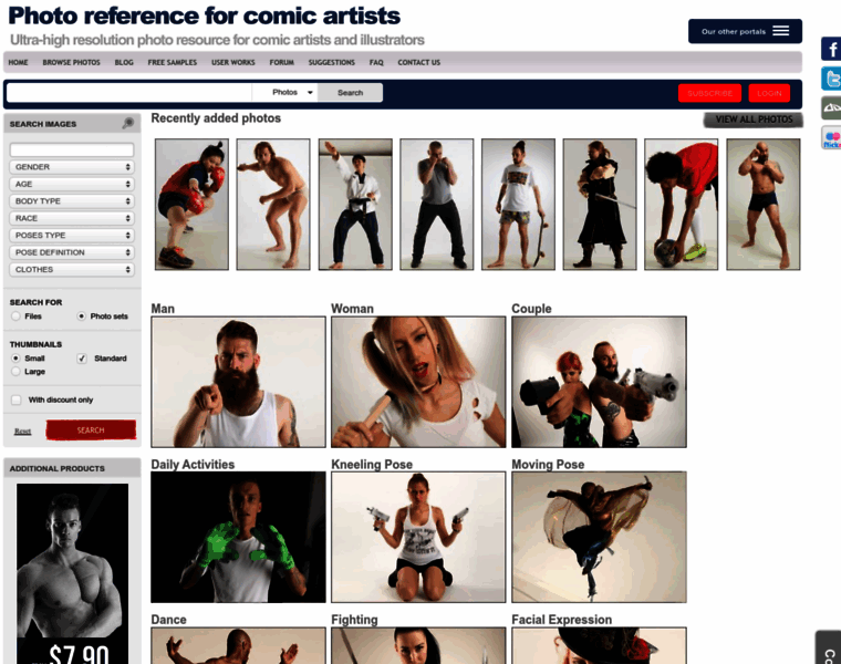 Photo-reference-for-comic-artists.com thumbnail
