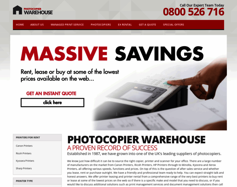 Photocopierwarehouse.co.uk thumbnail
