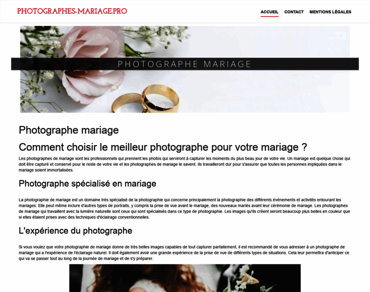 Photographes-mariage.pro thumbnail