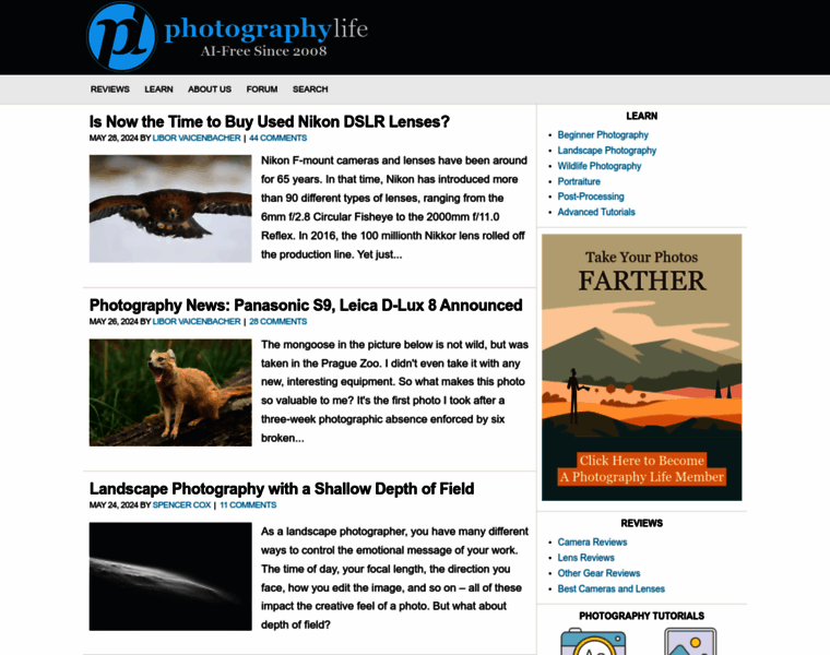 Photographylife.com thumbnail