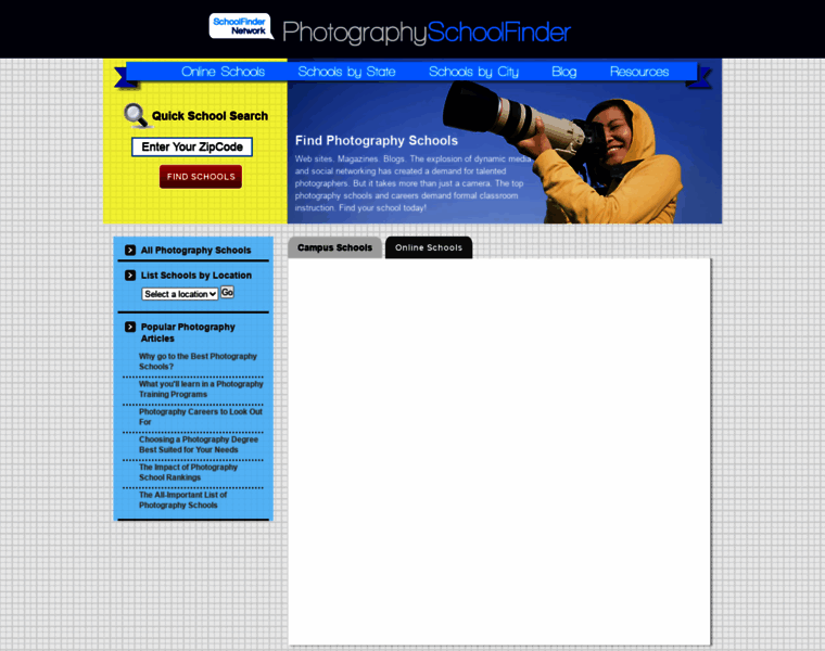Photographyschoolfinder.com thumbnail