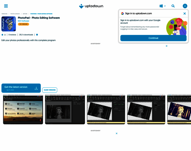 Photopad-photo-editing-software.en.uptodown.com thumbnail