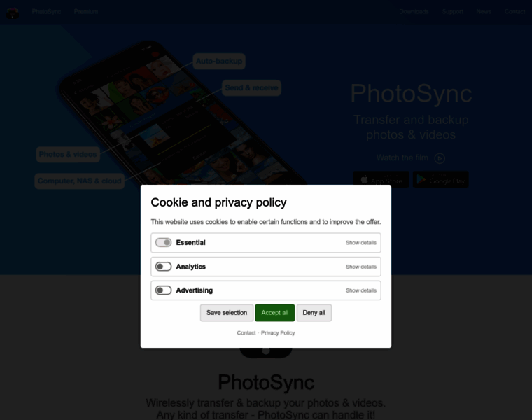 Photosync-app.com thumbnail