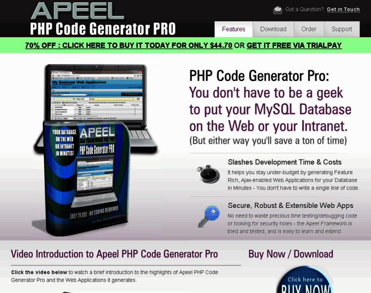 Phpcodegeneratorpro.com thumbnail