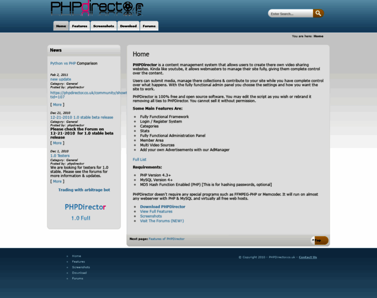 Phpdirector.co.uk thumbnail