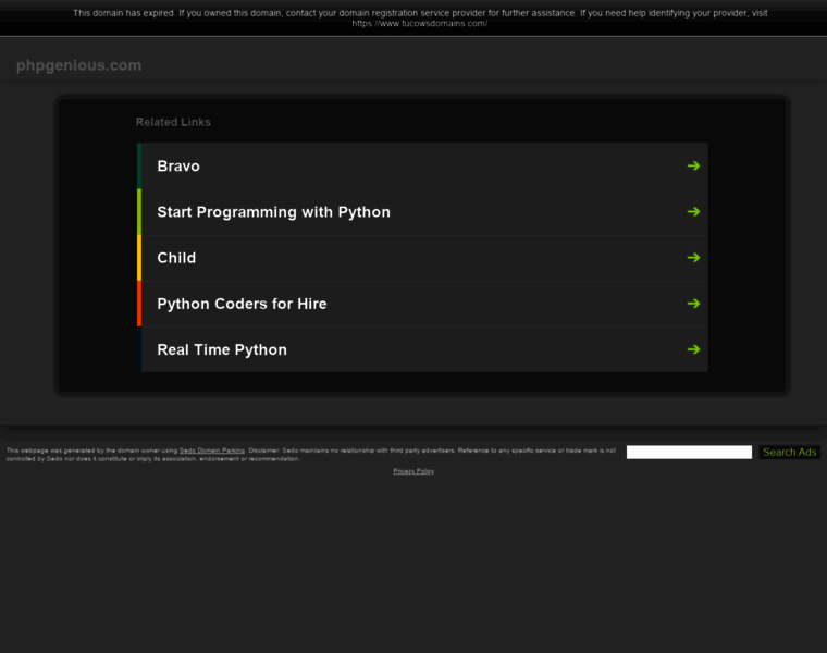 Phpgenious.com thumbnail
