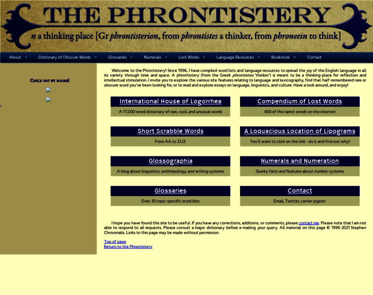 Phrontistery.info thumbnail