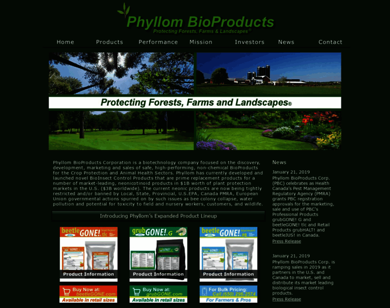 Phyllombioproducts.com thumbnail