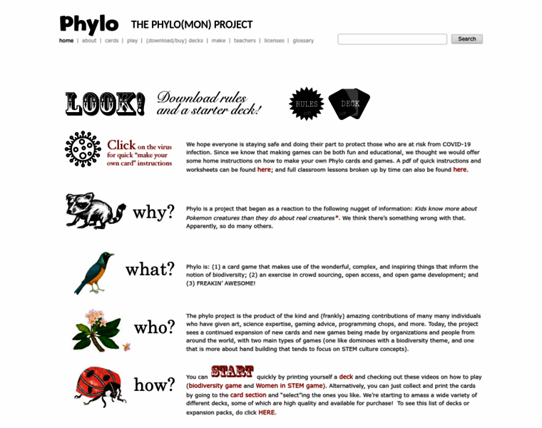 Phylogame.org thumbnail