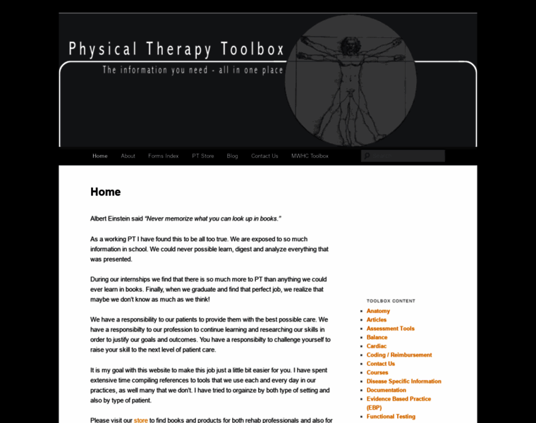 Physicaltherapytoolbox.com thumbnail