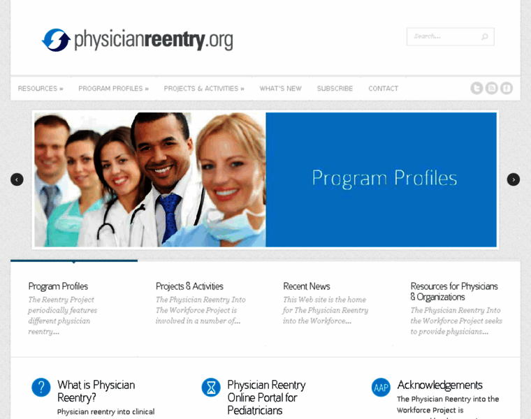 Physician-reentry.org thumbnail