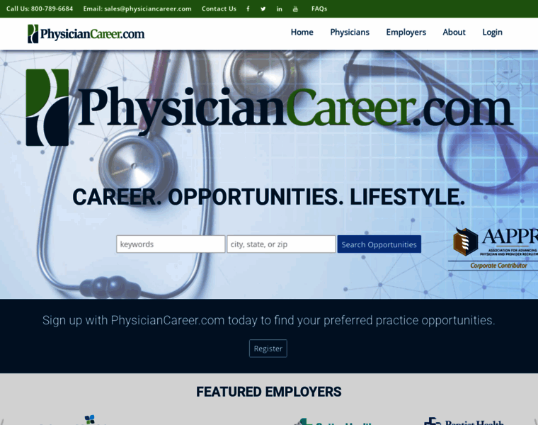 Physiciancareer.com thumbnail