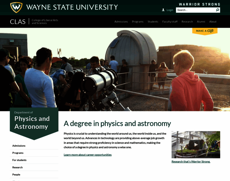 Physics.wayne.edu thumbnail