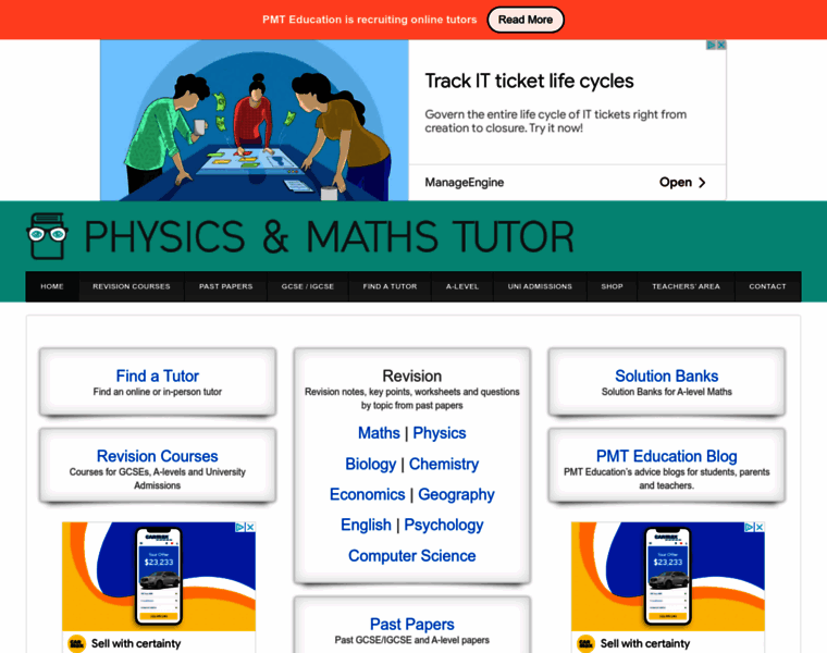 Physicsandmathstutor.com thumbnail