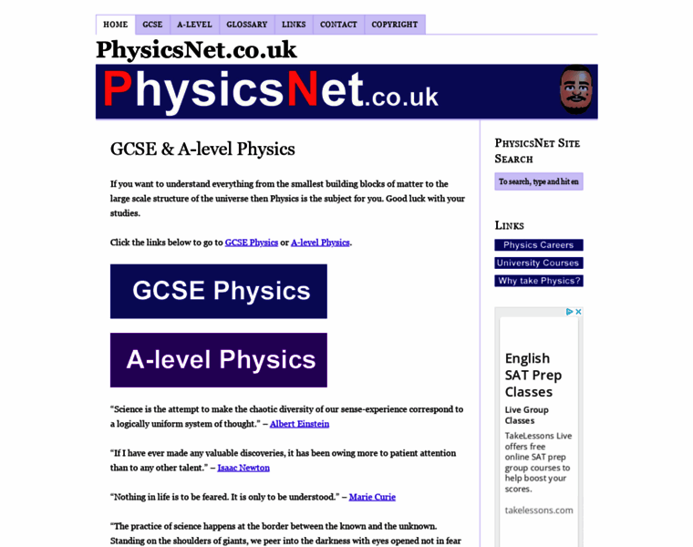 Physicsnet.co.uk thumbnail