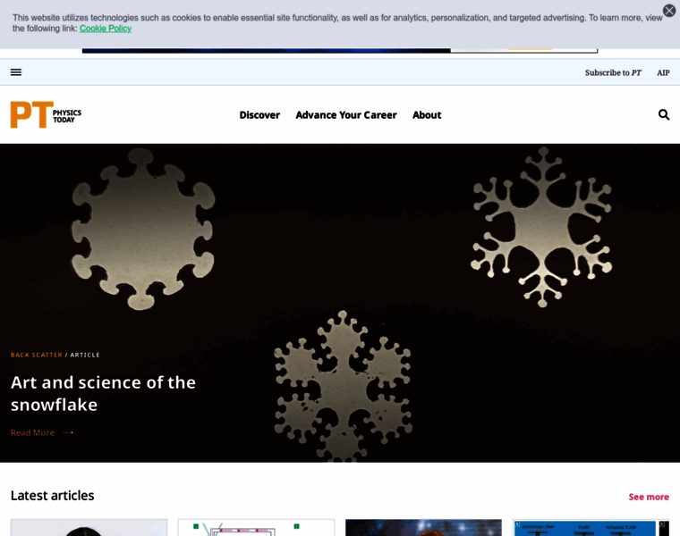 Physicstoday.org thumbnail