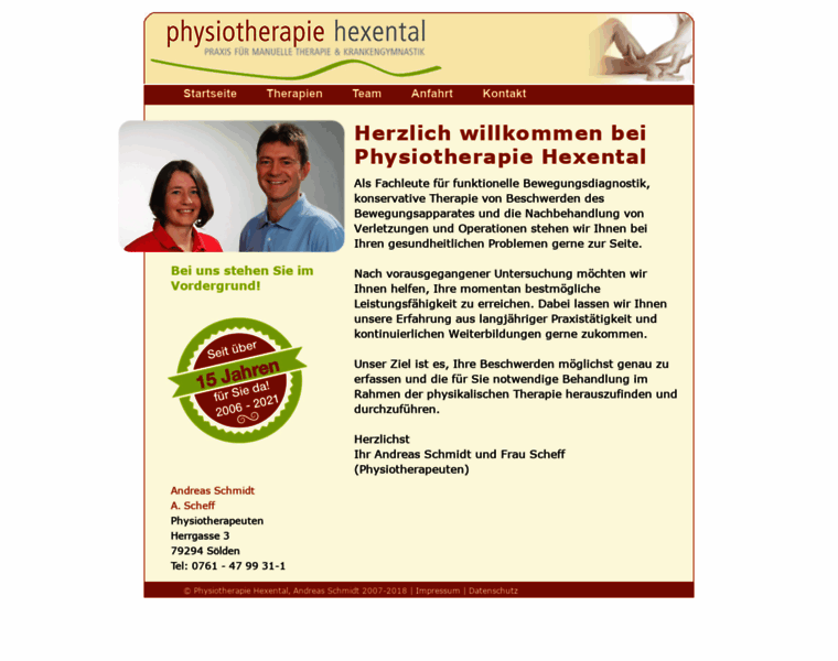 Physiotherapie-hexental.de thumbnail