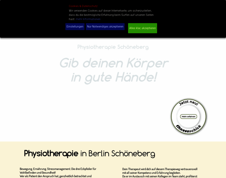 Physiotherapieschoeneberg.berlin thumbnail