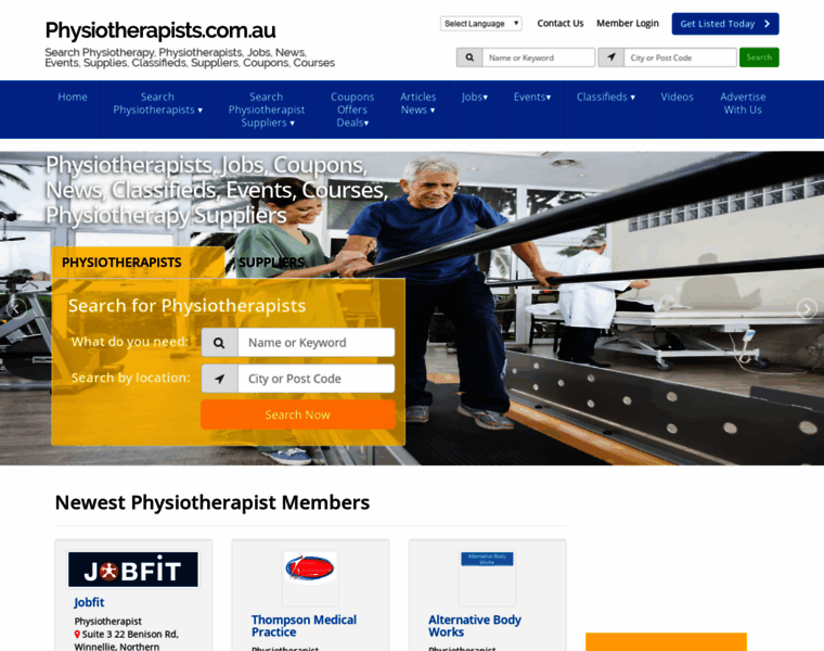 Physiotherapists.com.au thumbnail