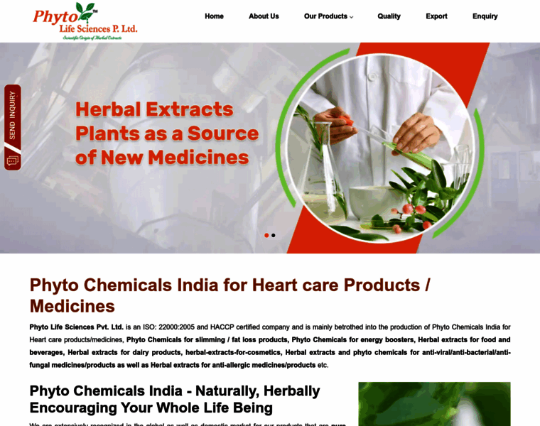 Phytochemicalsindia.com thumbnail