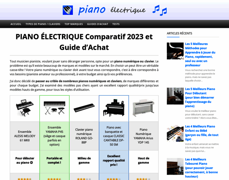 Piano-electrique.info thumbnail