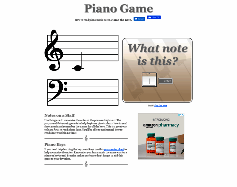 Piano-game.com thumbnail