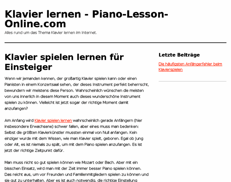 Piano-lesson-online.com thumbnail